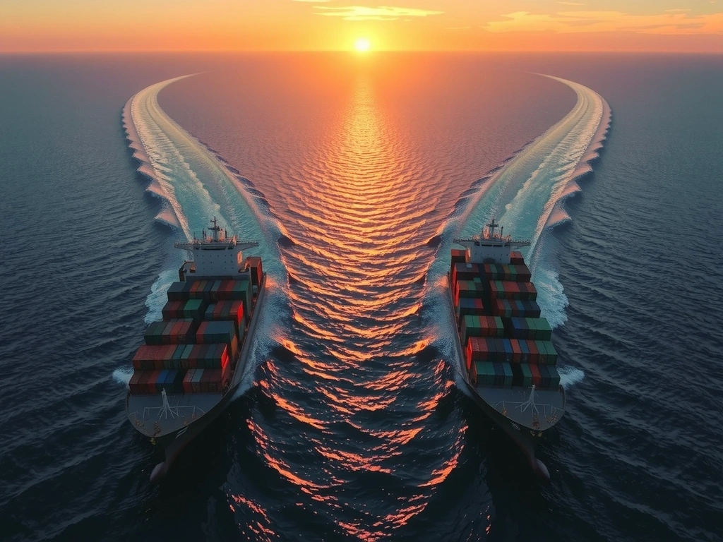 Commercial vessel transit